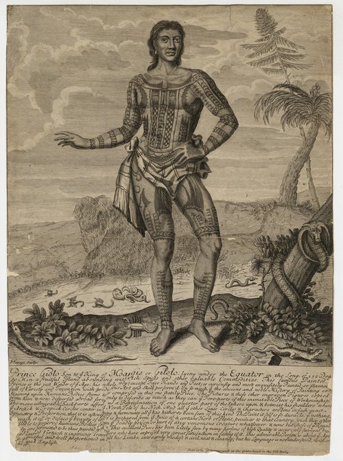 John Savage (active 1683–1700). Portrait of Prince Giolo, Son of King Moangis, 1692 (c) St John's College, Oxford